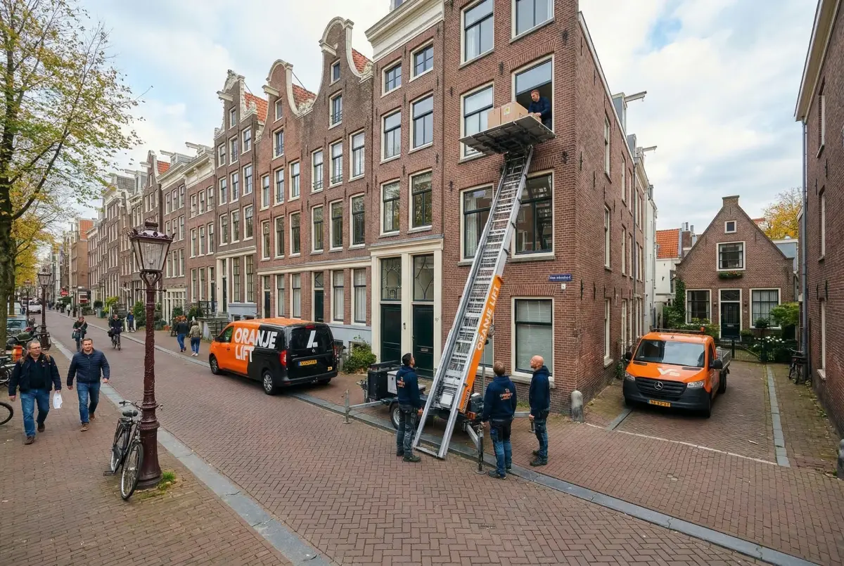 GEDA-lift in actie bij woning Delfshaven